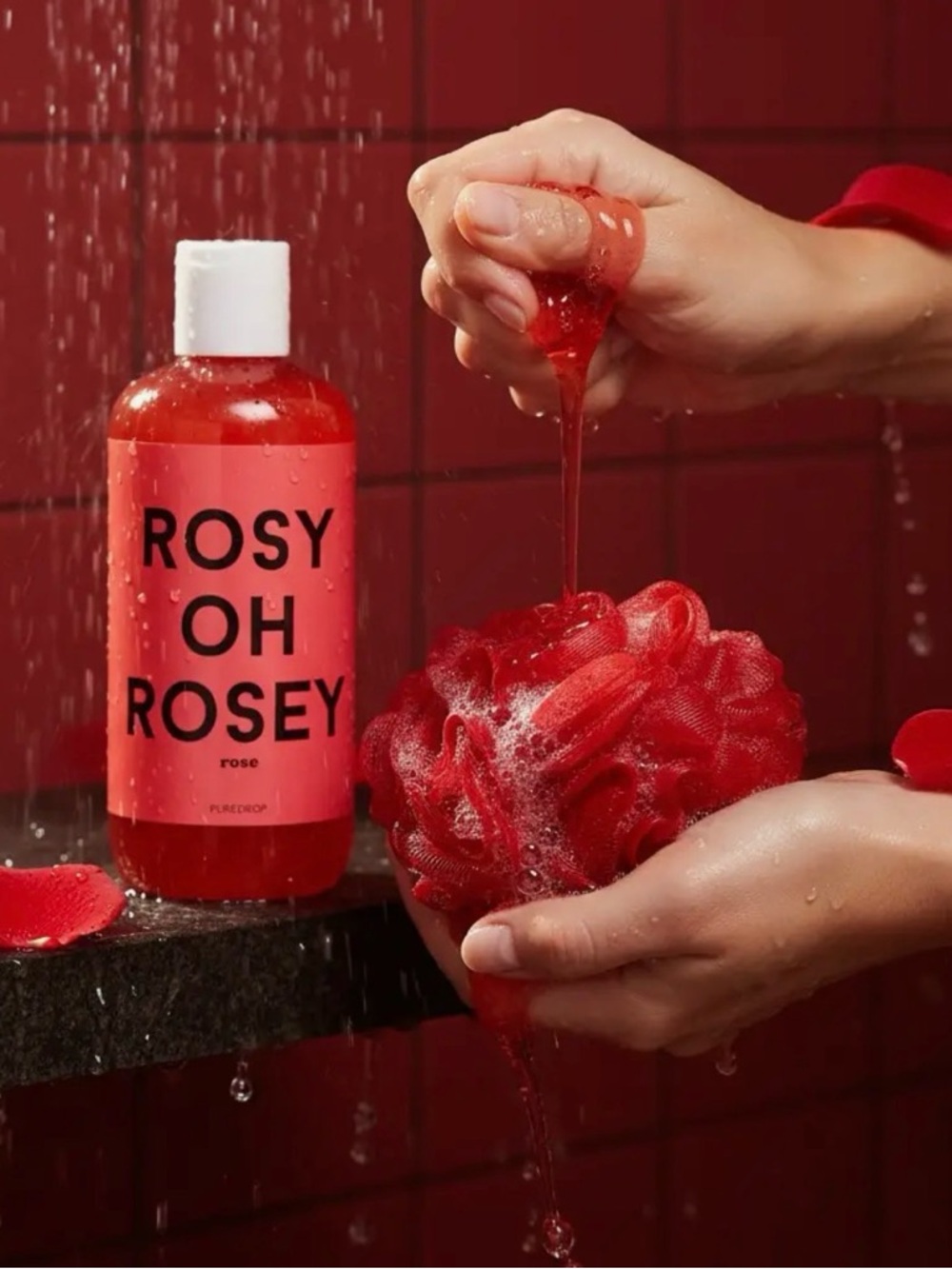 Pure Drop Rosy Oh Rosy Shower Gel 10 Oz Sealed New